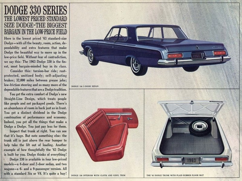 1963 Dodge Standard Size Brochure Page 4